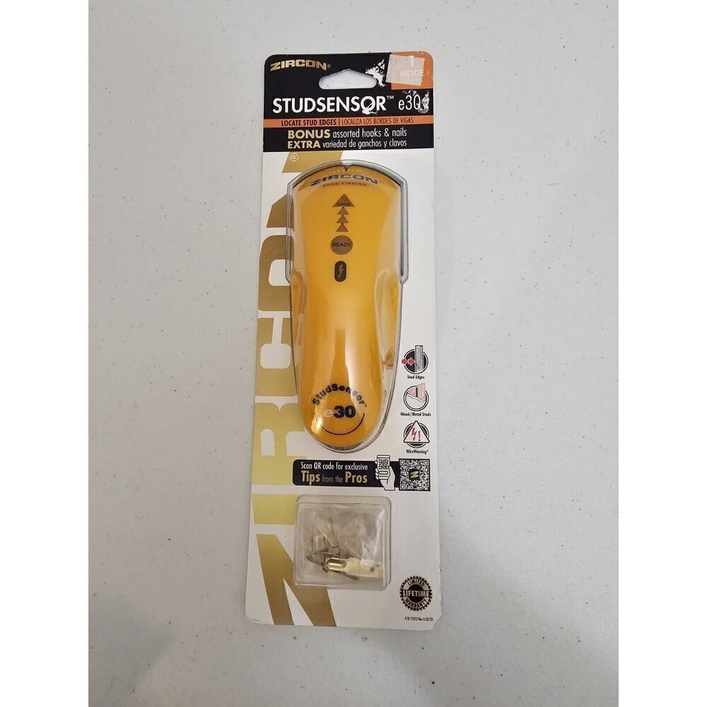 Zircon StudSensor E30 Stud & Edge Finder Sensor Detector NEW